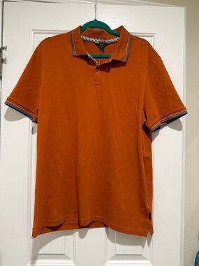 NWT Ben Sherman Orange Polo with Contrast Trim